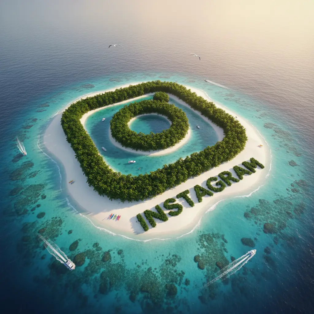 Instagram logo ilha